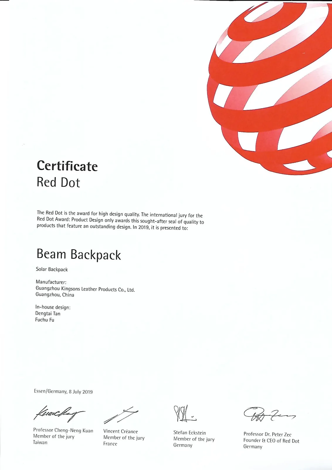 Internationally Recognized Design Excellence